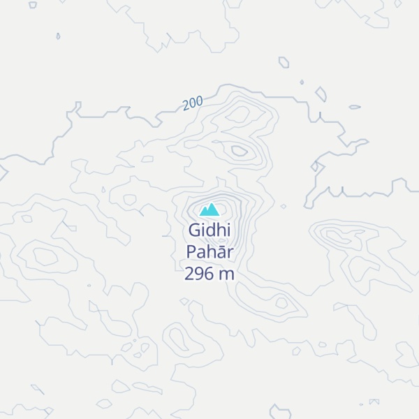 Map of Gidhi Pahār