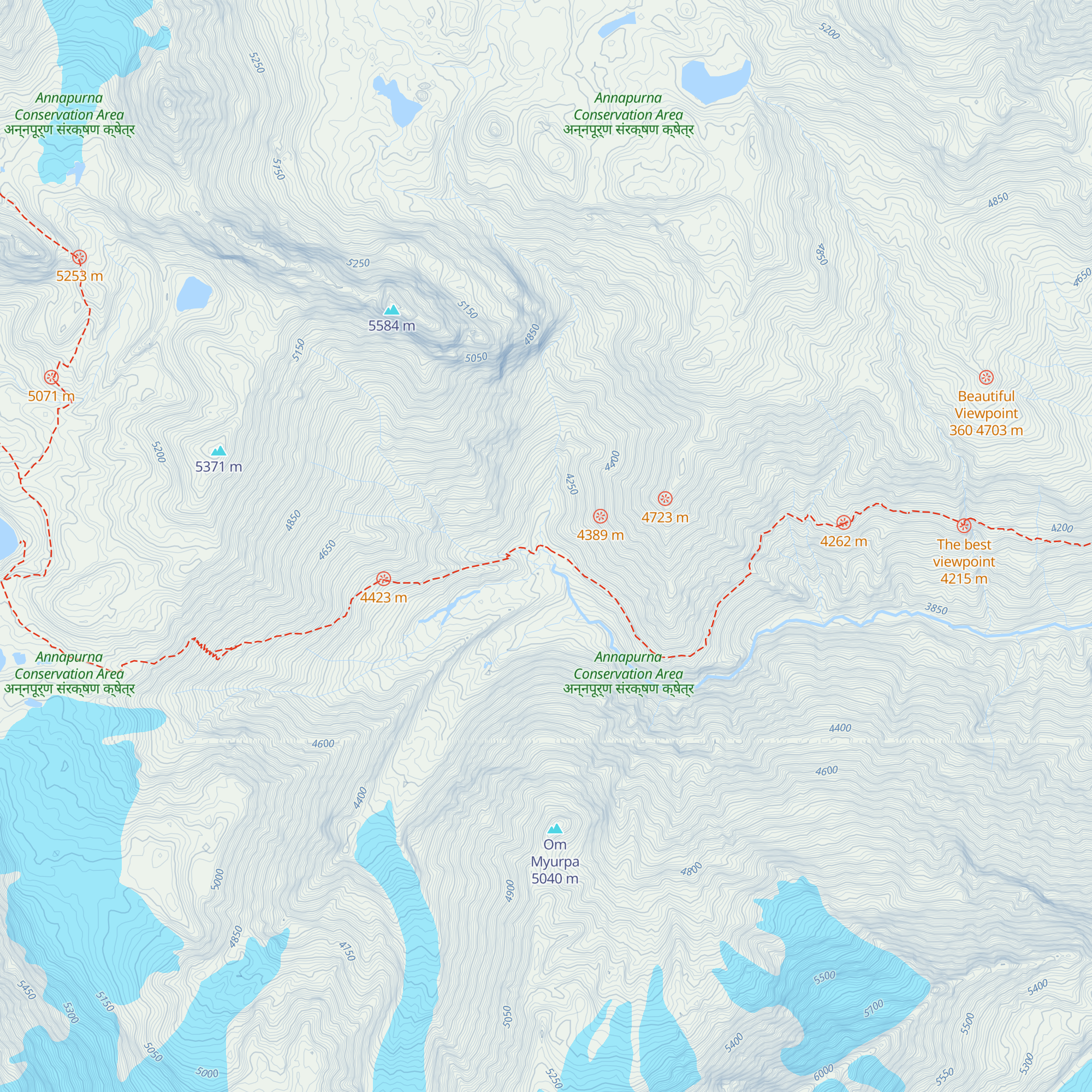 Hotel New Himalayan map