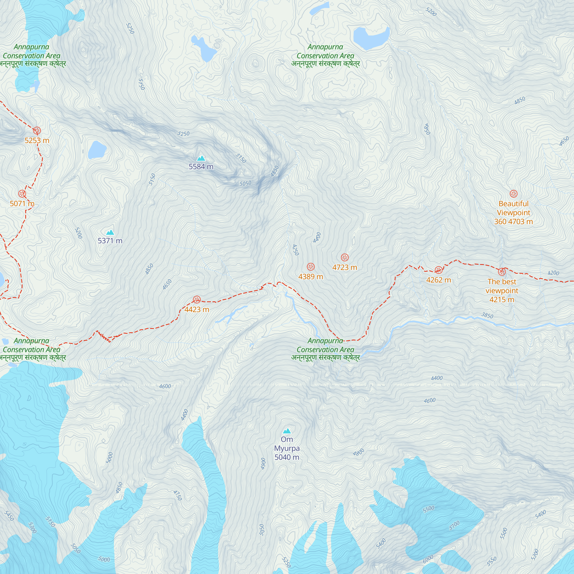 Hotel mountain view map