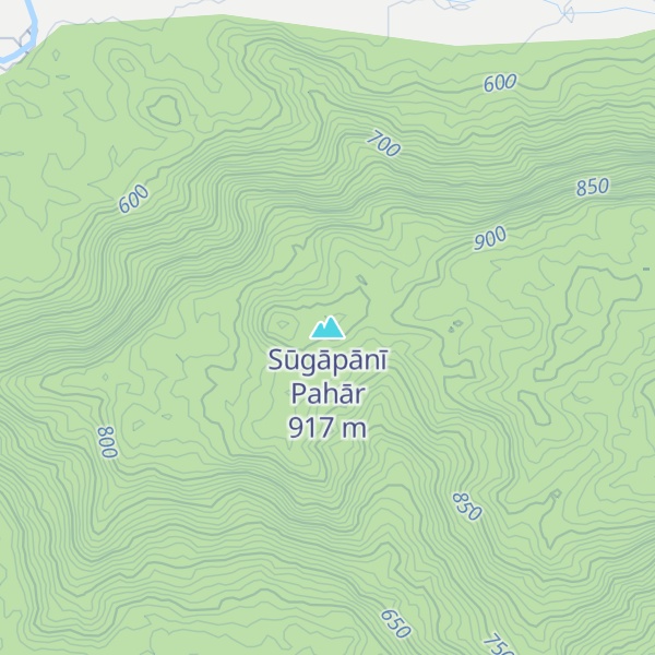 Map of Sūgāpānī Pahār
