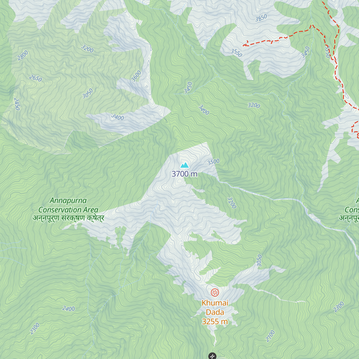 Korchon hut map