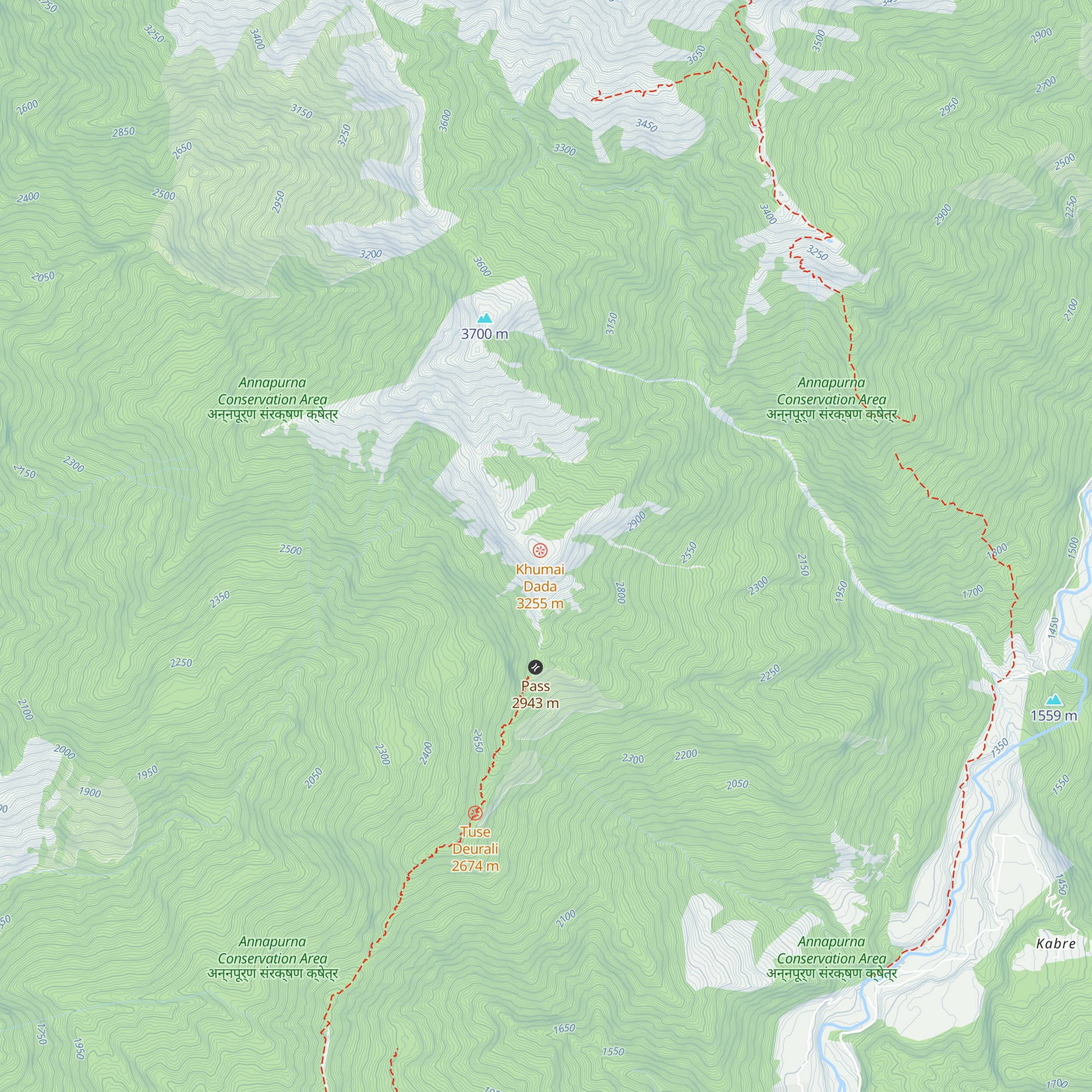 Fishtail cottage khumai danda map