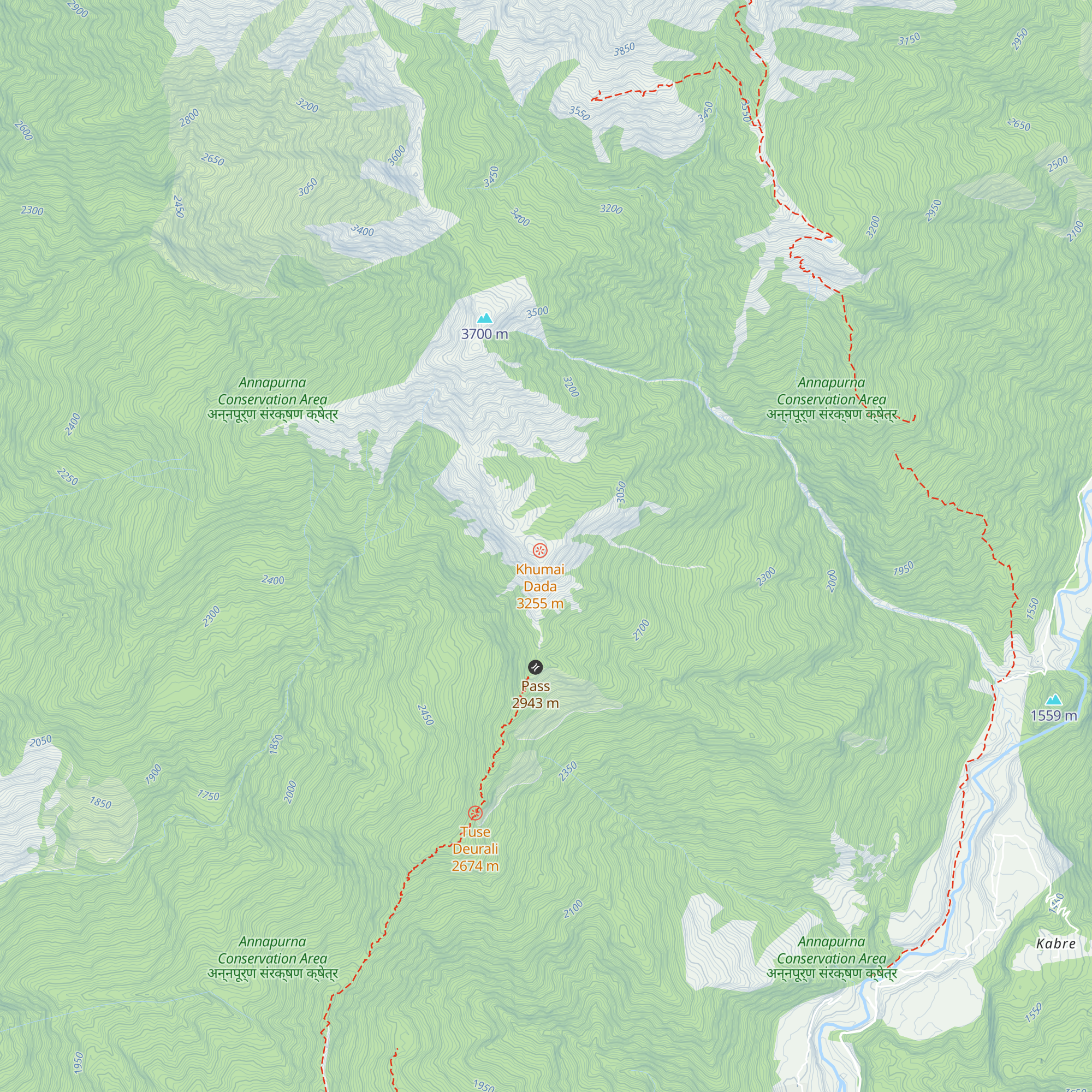 Fishtail cottage khumai danda map