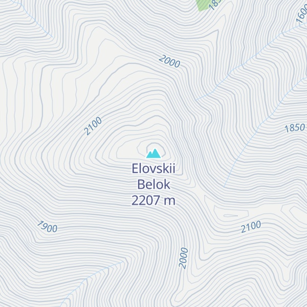 Map of Elovskii Belok