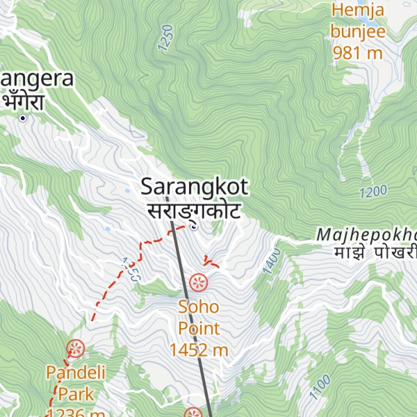 Map of Sarangkot Tower