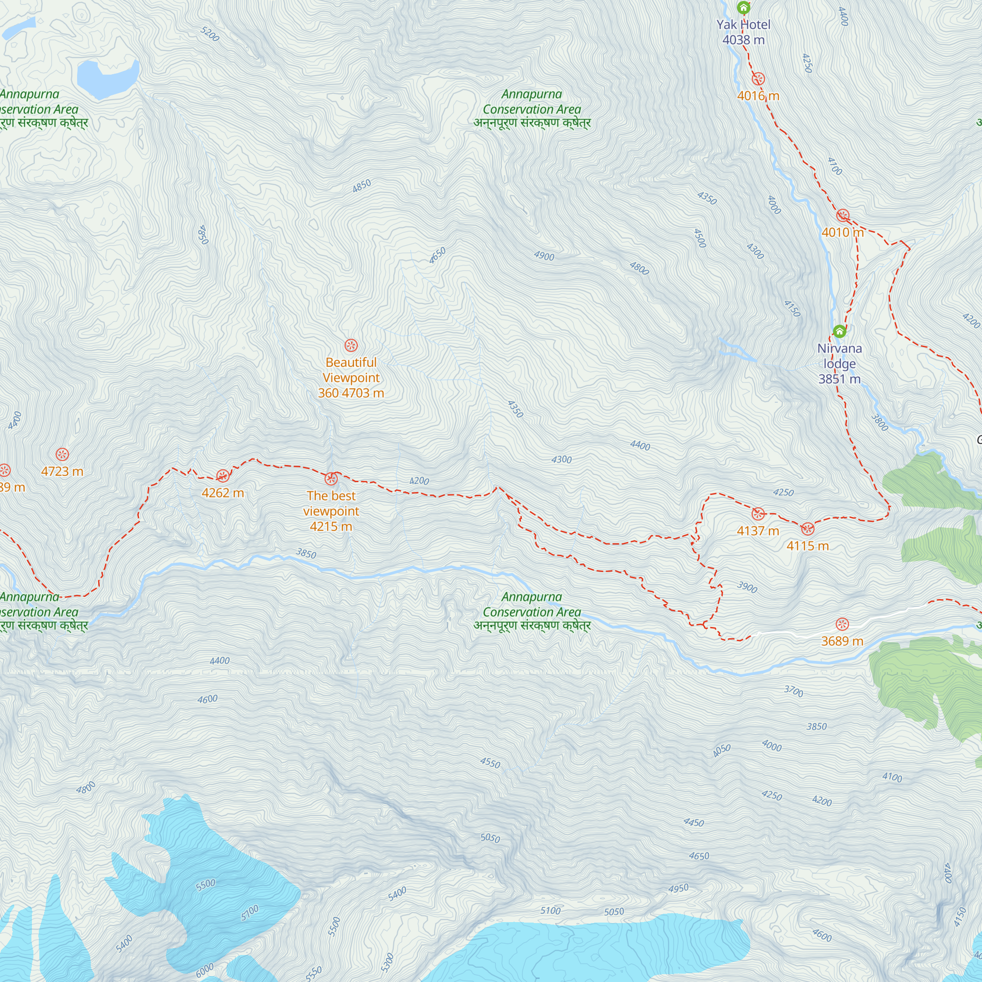 Mountain eco cottage map
