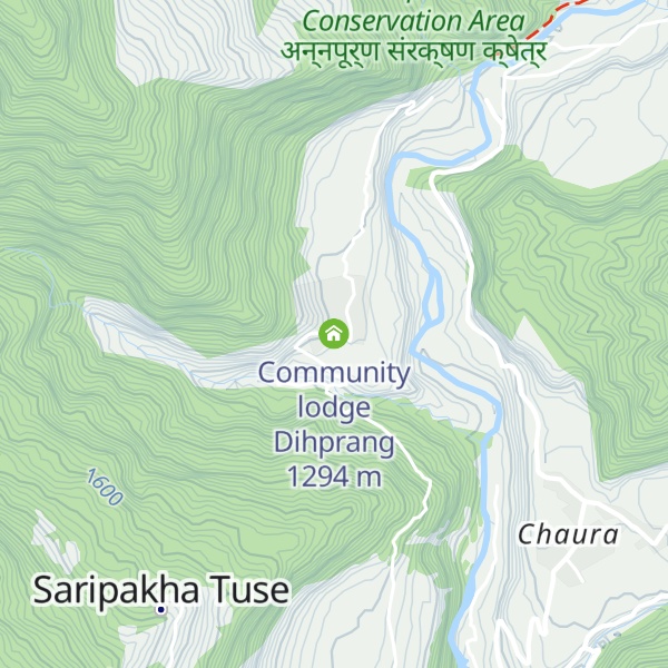 Map of Community lodge Dihprang