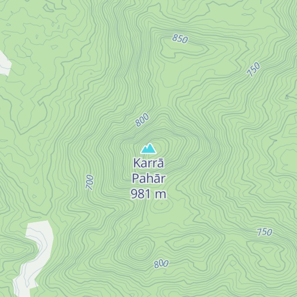 Map of Karrā Pahār