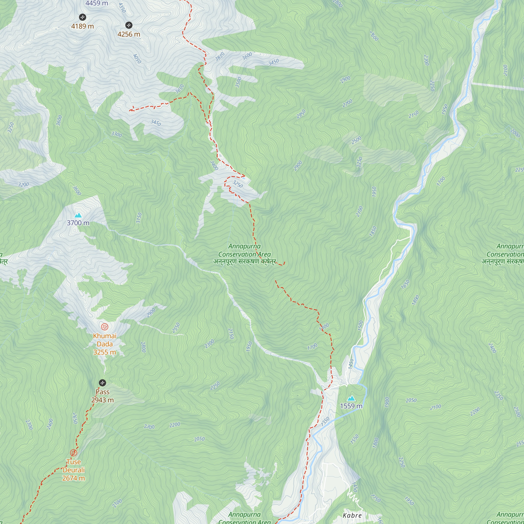 Pillichon Hut (2760m) map