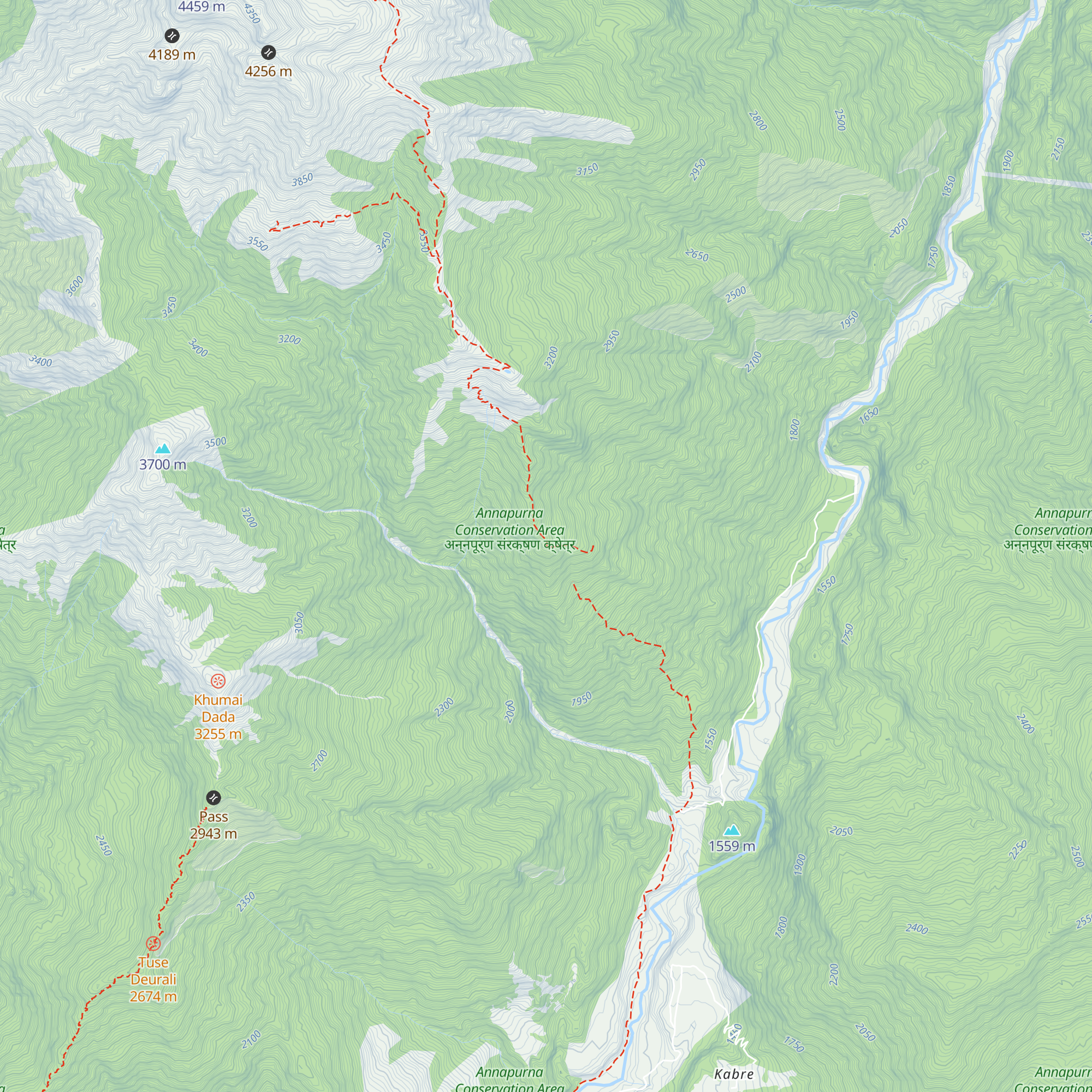 Pillichon Hut (2760m) map