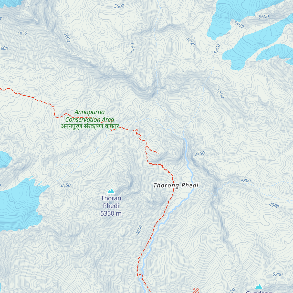 Thorong High Camp Hotel map