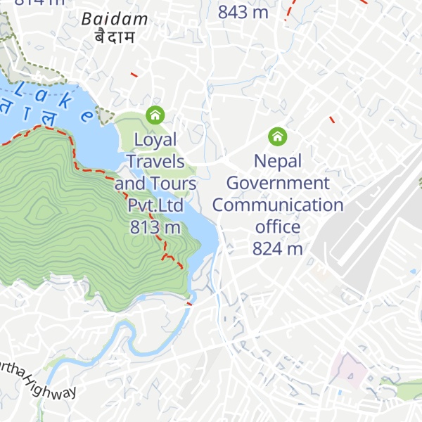 Map of Nepal Tourism Board