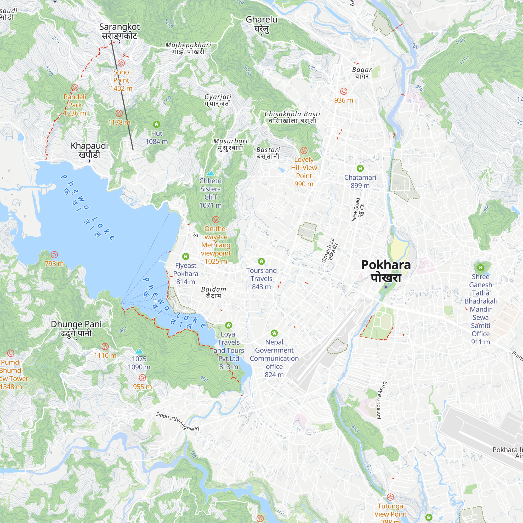 Tours and Travels map