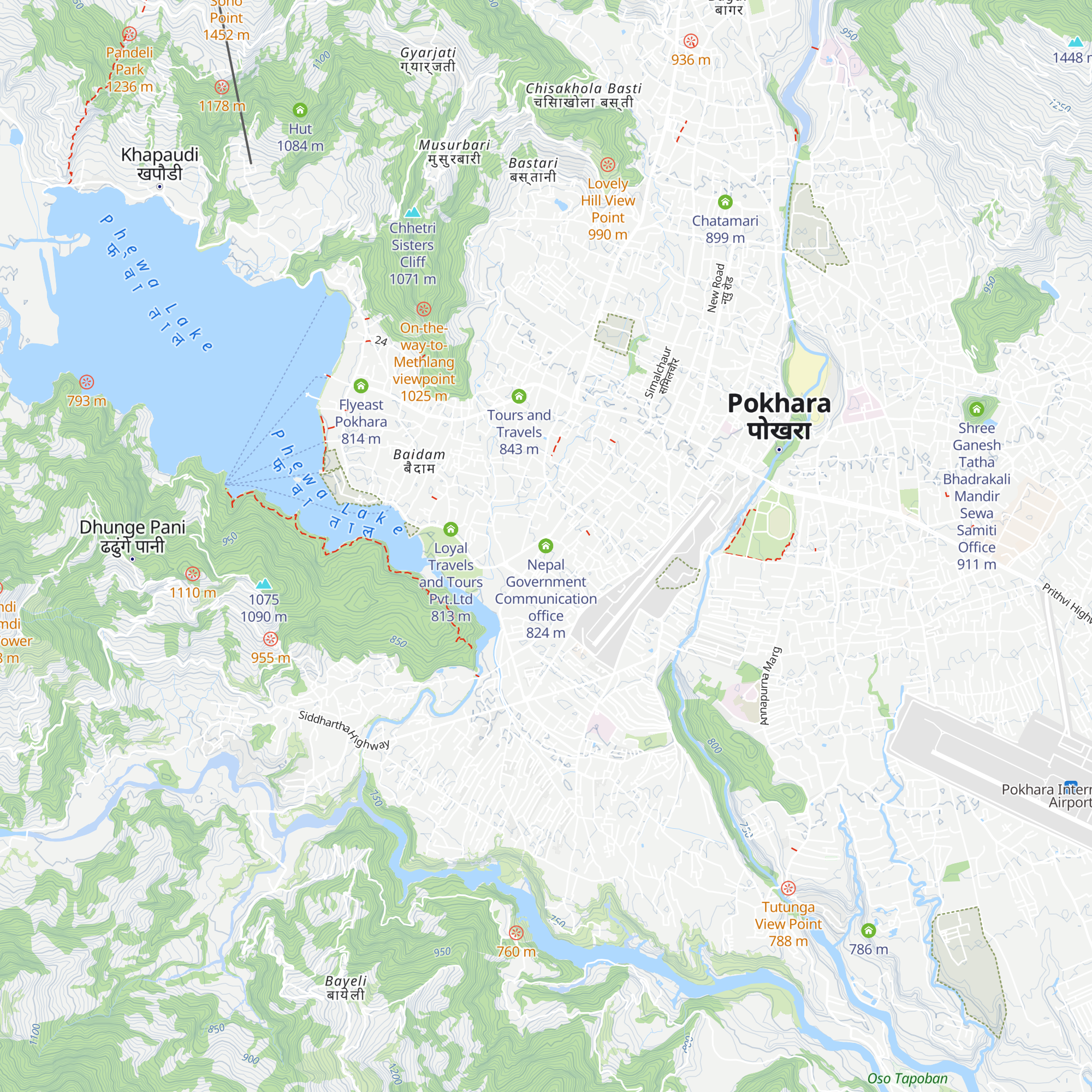 Nepal Government Communication office map