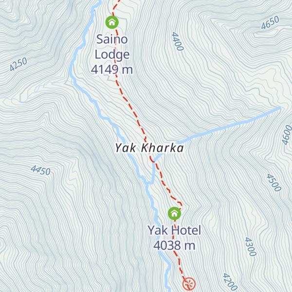Map of Thorong Peak Hotel
