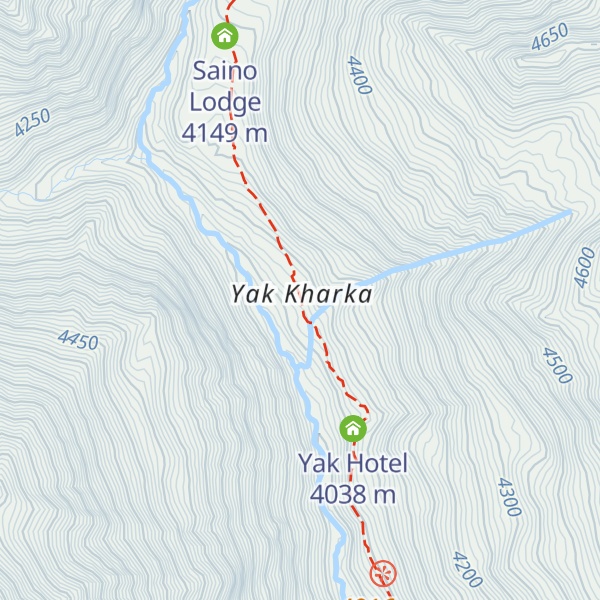 Map of Hotel Gangapurna