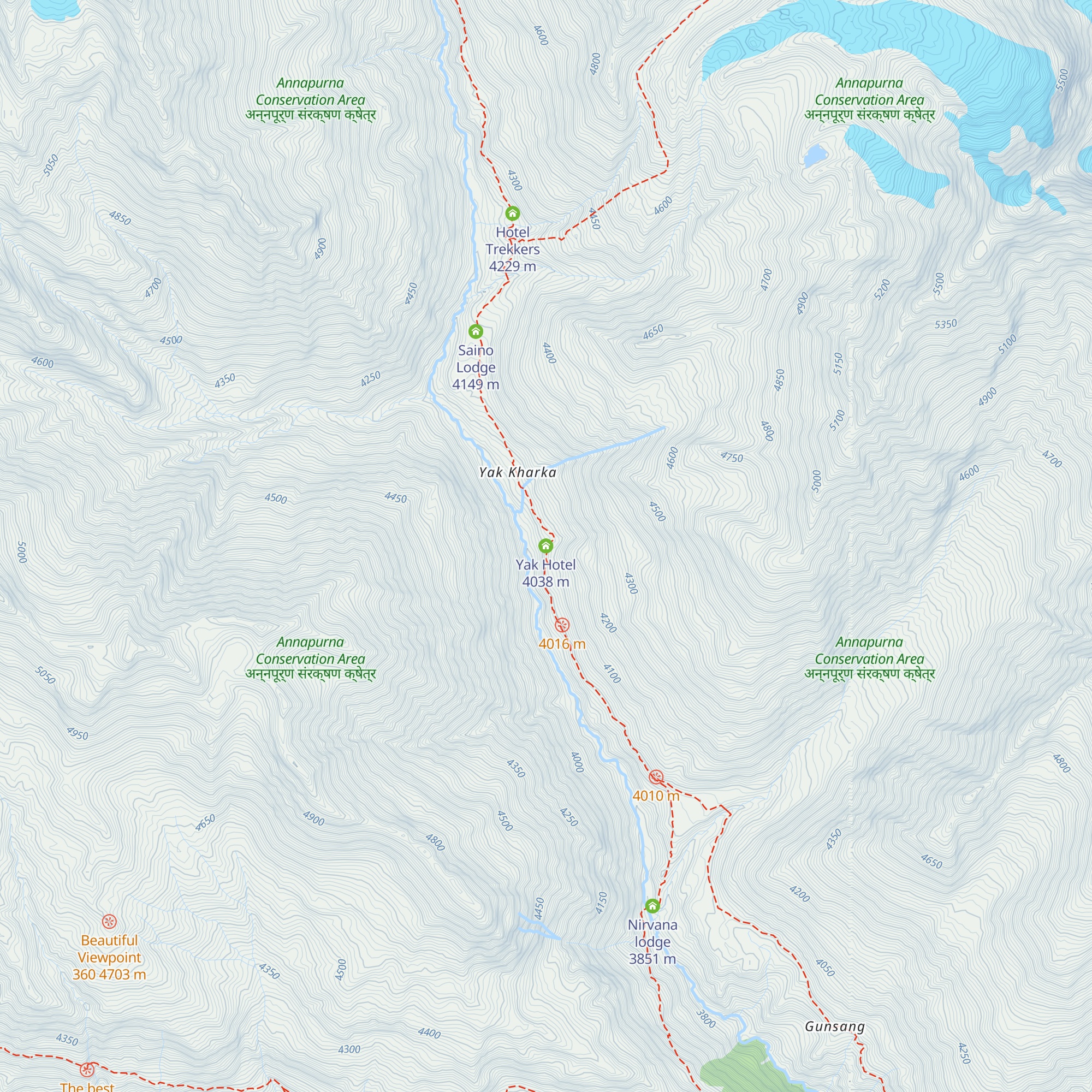 Yak Hotel map