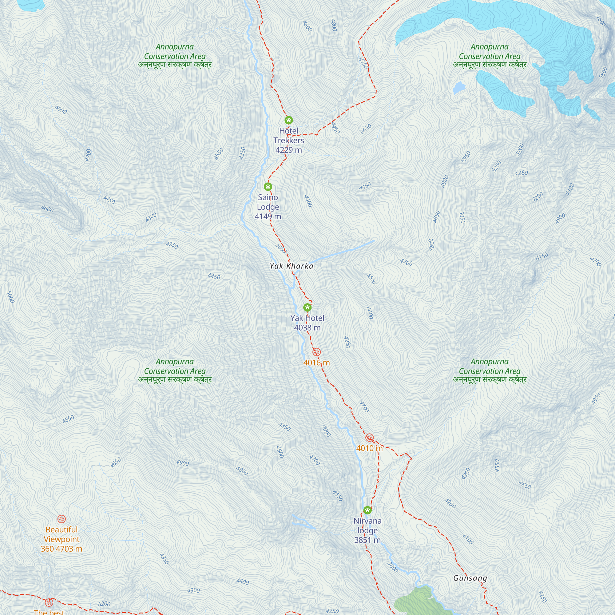 Yak Hotel map