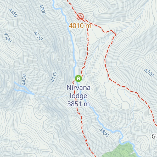 Map of Nirvana lodge