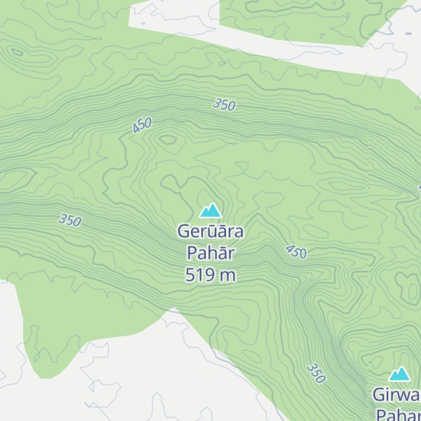 Map of Gerūāra Pahār