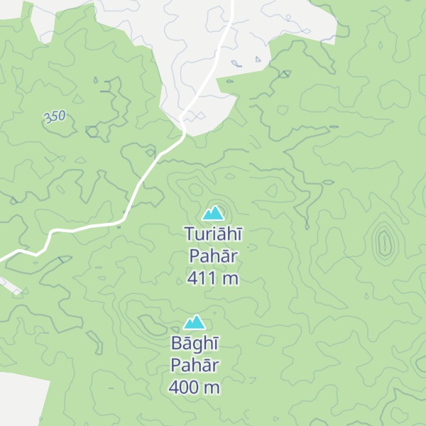 Map of Turiāhī Pahār