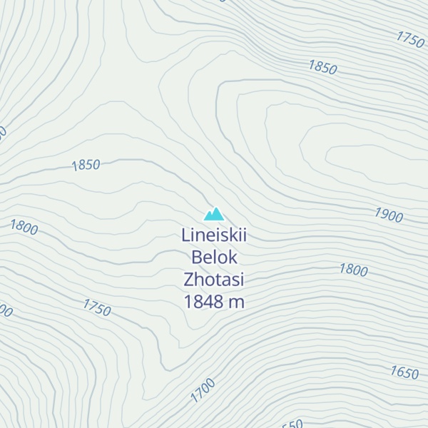Map of Lineiskii Belok Zhotasi