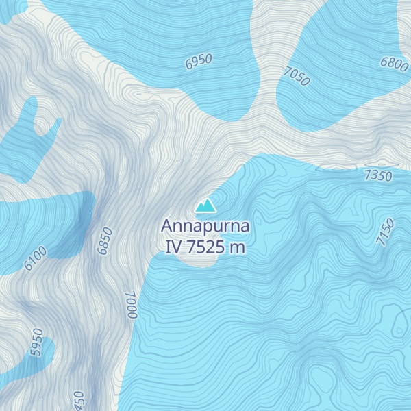 Map of Annapurna IV