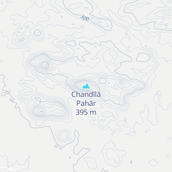 Map of Chandīlā Pahār