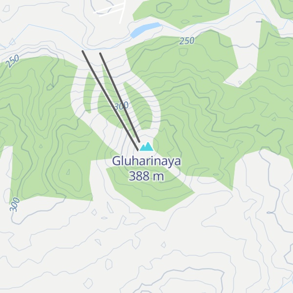 Map of Gluharinaya
