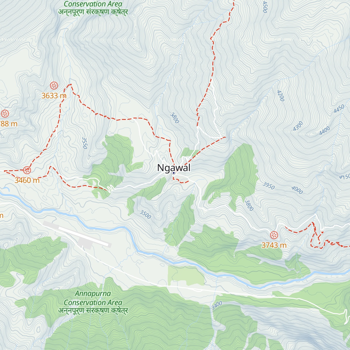 Ngawal map