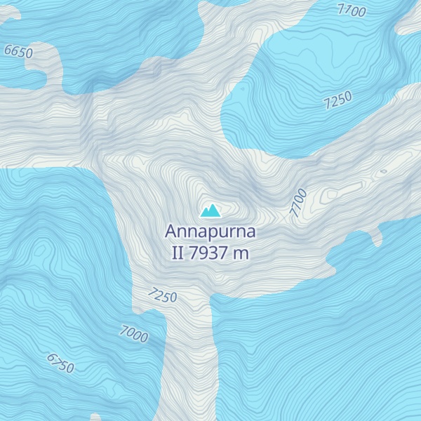 Map of Annapurna II