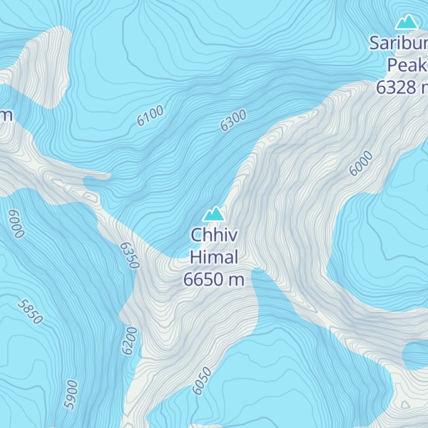 Map of Chhiv Himal