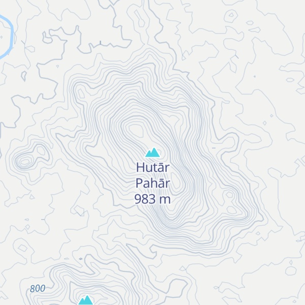 Map of Hutār Pahār