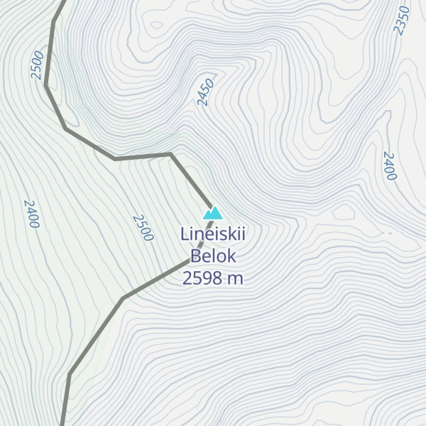 Map of Lineiskii Belok