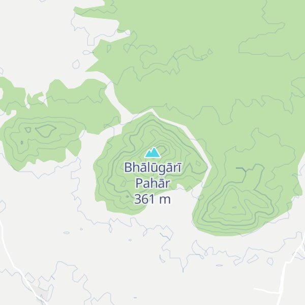 Map of Bhālūgārī Pahār