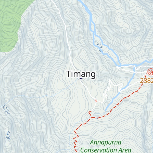 Map of Manaslu hotel