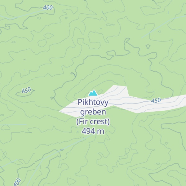 Map of Pikhtovy greben (Fir crest)