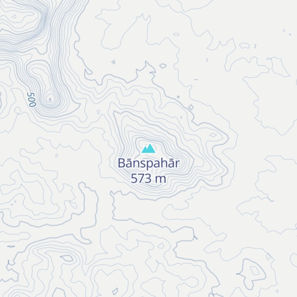 Map of Bānspahār