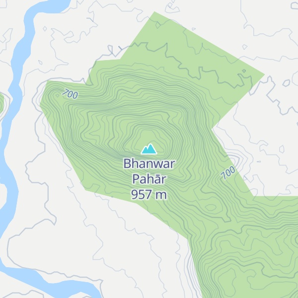 Map of Bhanwar Pahār