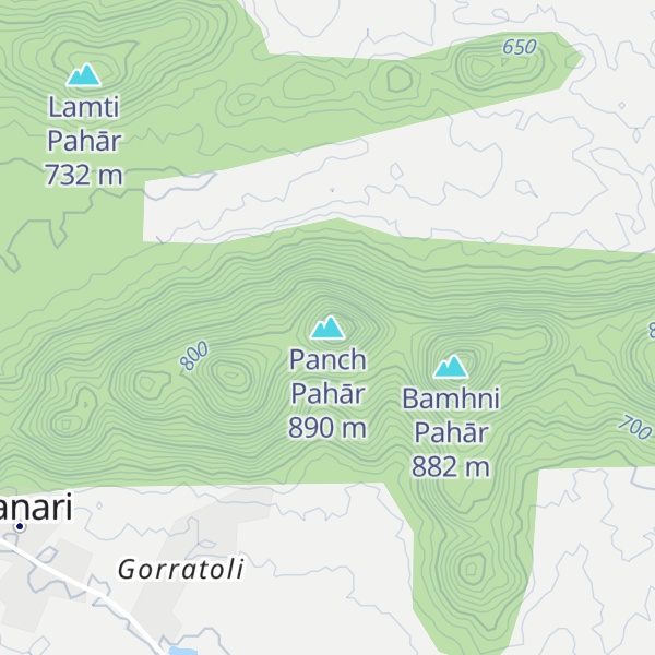 Map of Panch Pahār