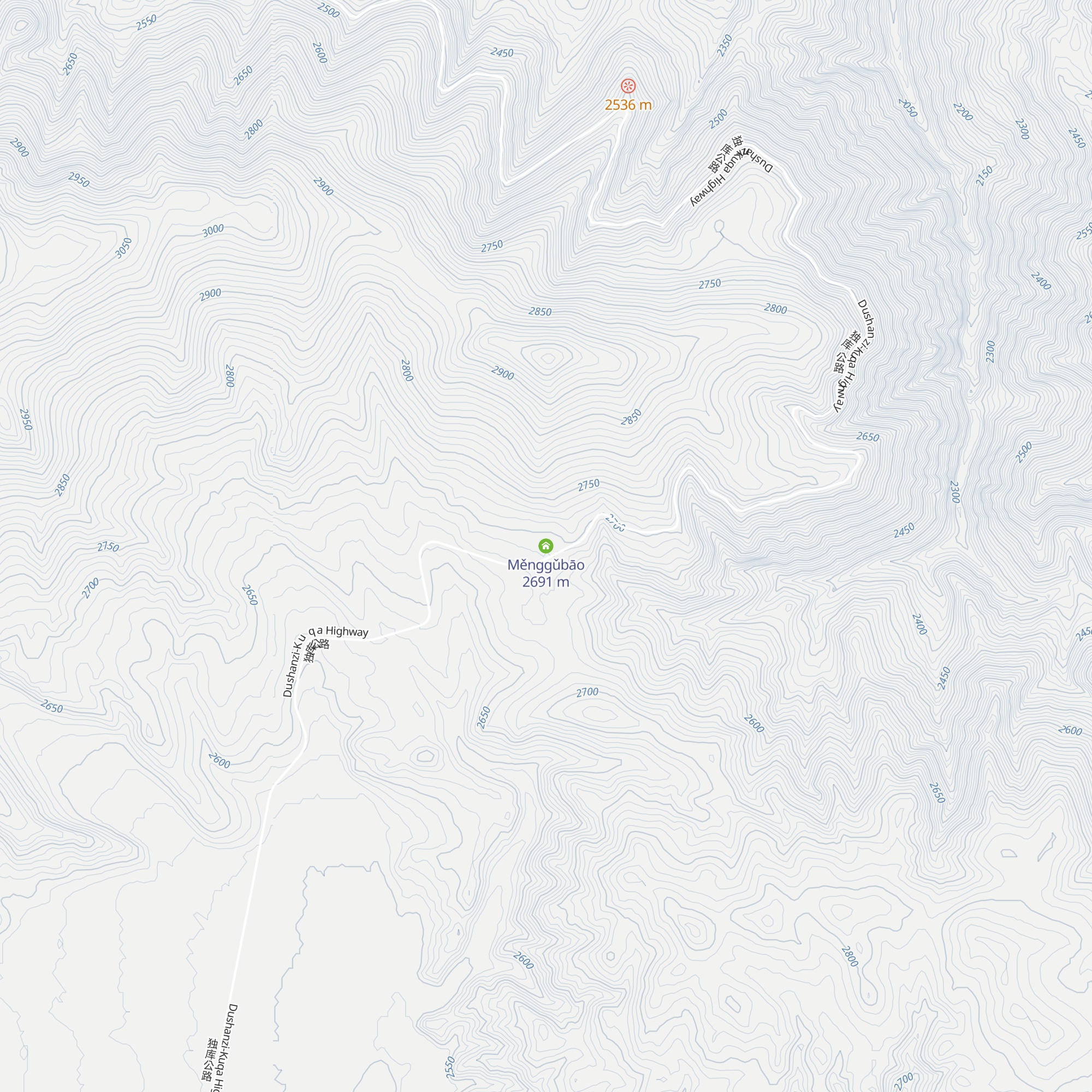 Měnggǔbāo map