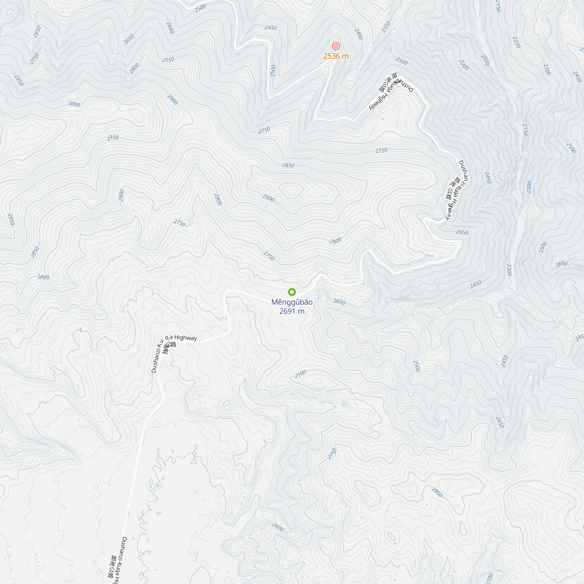 Měnggǔbāo map