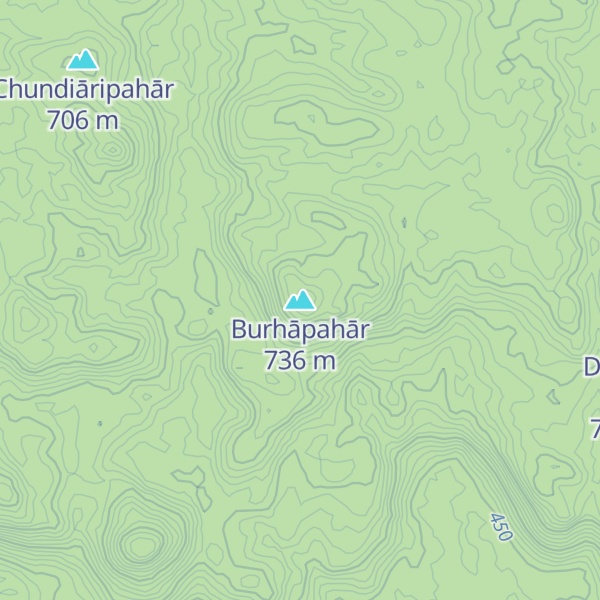 Map of Burhāpahār