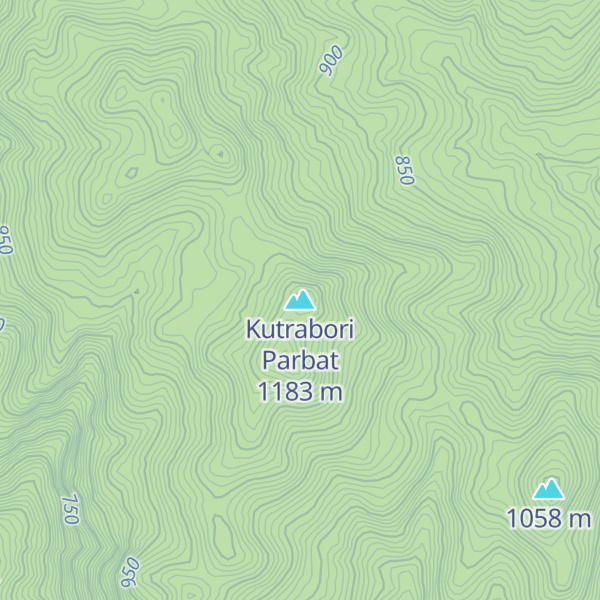 Map of Kutrabori Parbat