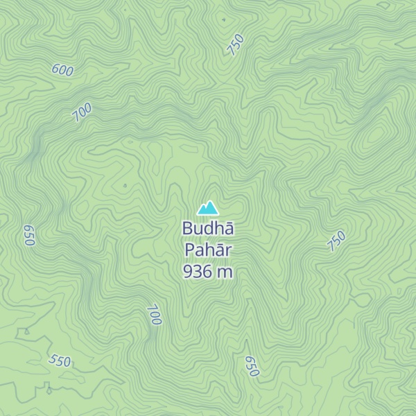Map of Budhā Pahār