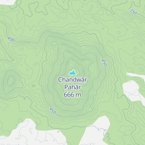Map of Chandwār Pahār