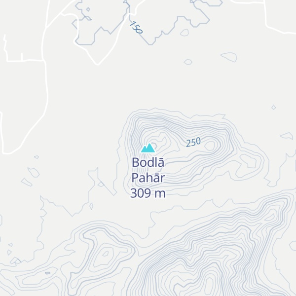 Map of Bodlā Pahār