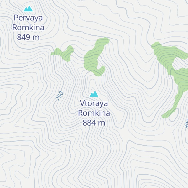 Map of Vtoraya Romkina