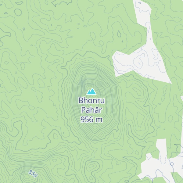 Map of Bhonru Pahār