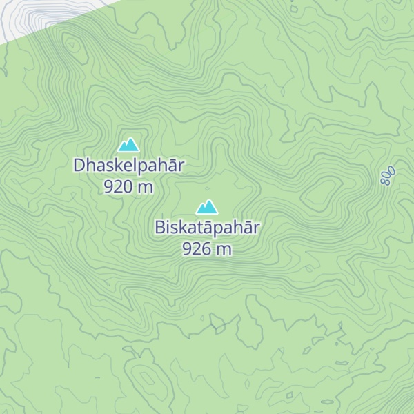 Map of Biskatāpahār